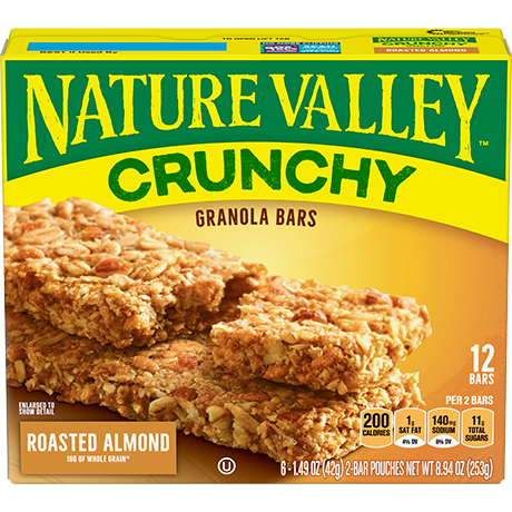 Roasted Almond Crunchy Granola Bars