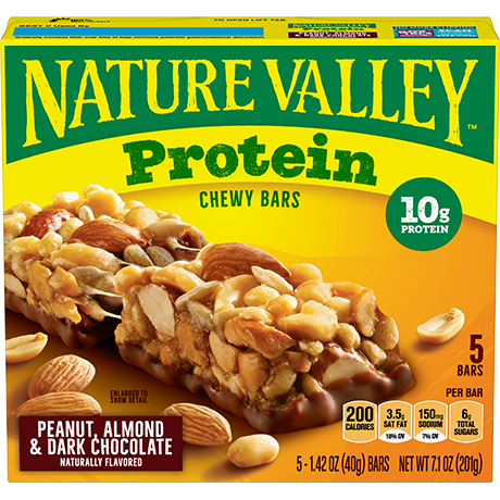 Peanut, Almond & Dark Chocolate Protein Chewy Bars