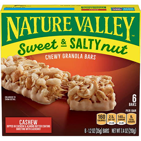 Cashew Sweet & Salty Granola Bars