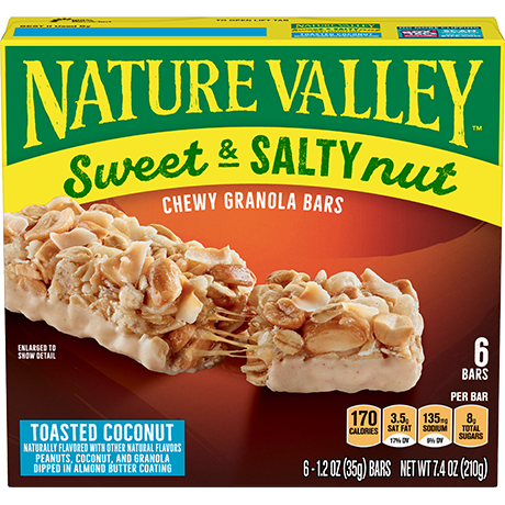 Toasted Coconut Sweet & Salty Granola Bars